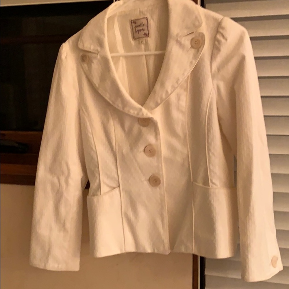 Nanette Lepore cream Blazer